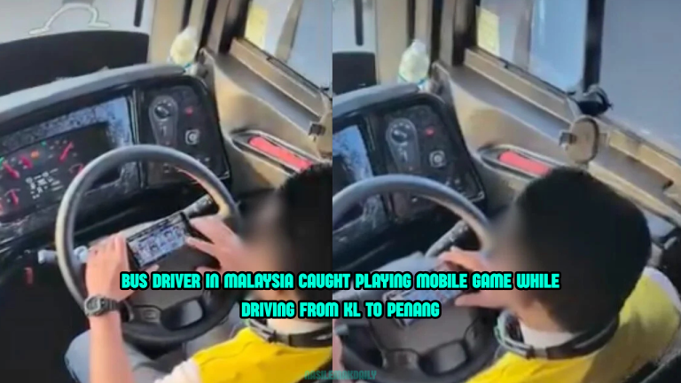 Chinese Tourist Shocked as M’sian Bus Driver Plays Mobile Game While Driving