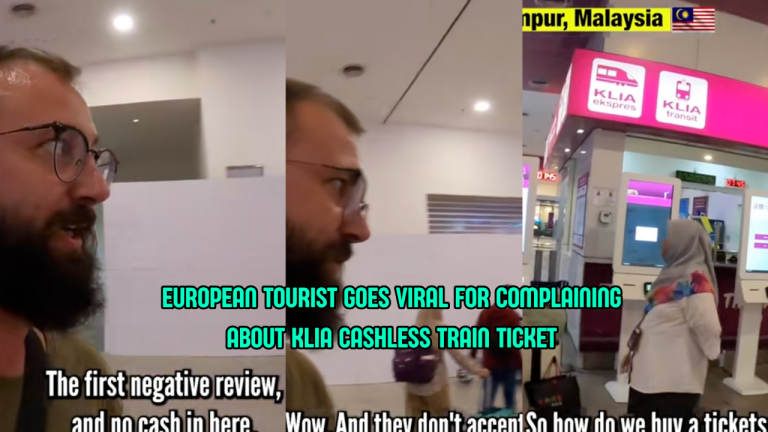 European Tourist Upset Over KLIA Train’s Cashless Ticket Policy