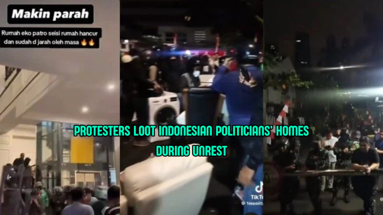 Indonesian Protesters Loot Politicians’ Homes Amid National Uproar