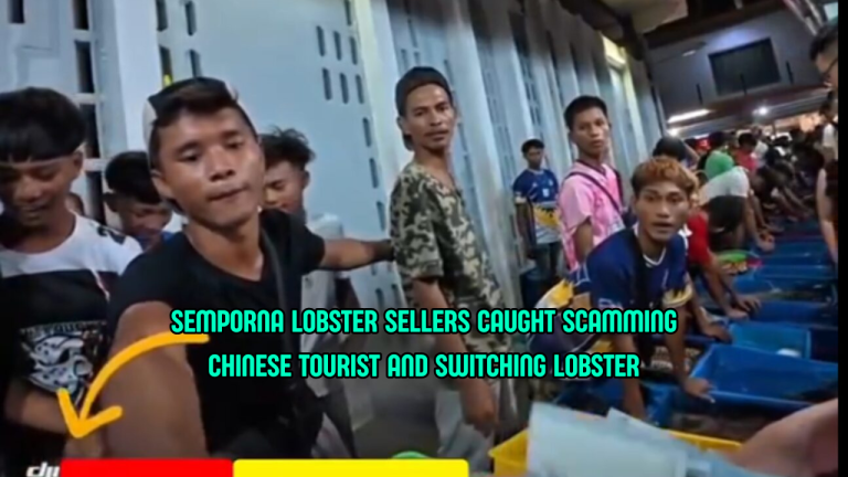 Semporna Lobster Vendor Caught Scamming Chinese Tourist