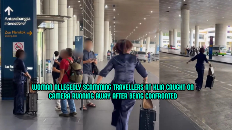 Woman Allegedly Scamming Travellers at KLIA Flees After Being Confronted