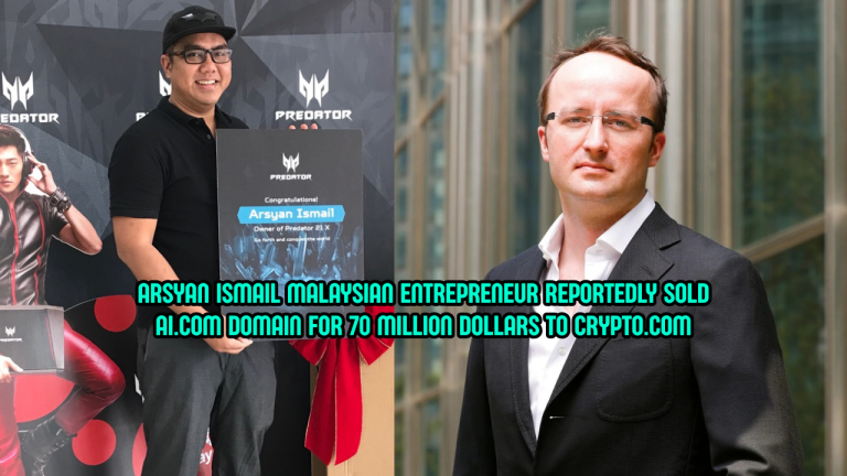 Arsyan Ismail Reportedly Sells AI.com for RM276 Million