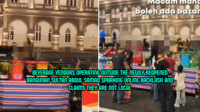 Vendors Draw Criticism Outside Newly Reopened Bangunan Sultan Abdul Samad