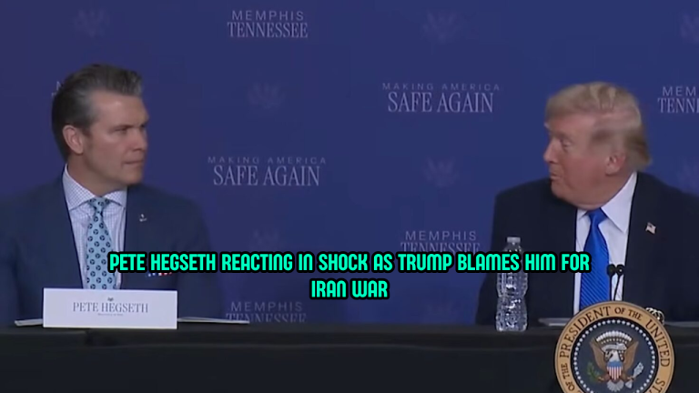 Trump Blames Pete Hegseth For Iran War, His Reaction Says It All