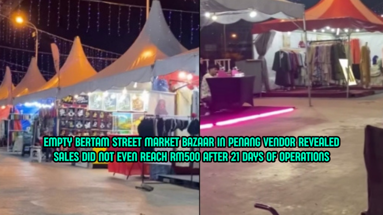 Bazar Goes Quiet: Vendor Says Sales Didn’t Even Reach RM500 After 21 Days