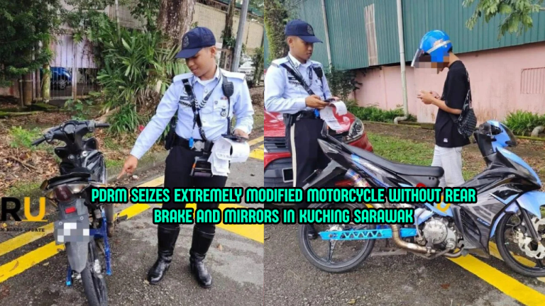“Serves Him Right” — PDRM Seizes Extremely Modified Motorbike In Sarawak