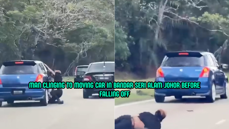 Man Arrested After Clinging To Ex-Wife’s Moving Car In Johor