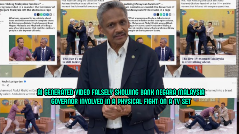 Fake AI Video Shows BNM Governor “Fighting” On TV3 Set
