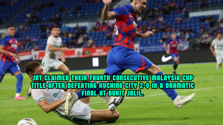 JDT Win Fourth Straight Malaysia Cup Title