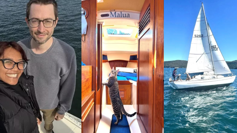 Malaysian Woman Sails 5,900 Nautical Miles Home With Husband And Boat Cat