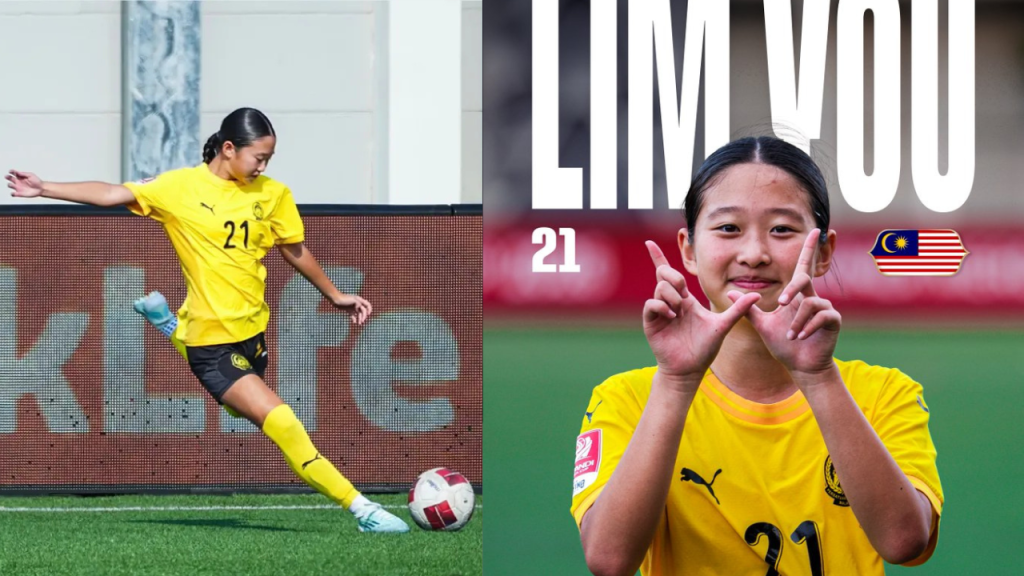 Malaysia Under-17 forward Lim You in action during the Srikandi Merdeka Cup in Indonesia.