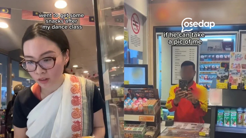 Petrol Station Worker Asks Malaysian Woman In Saree For A Photo Because She Reminded Him Of Home