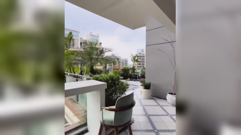 This is China’s fourth-generation residential design. Each apartment features its own elevated garden.