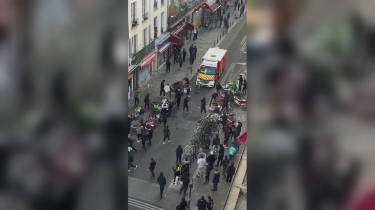 The French student protesters were letting ambulances and firefighters through and moving the barricades to allow them to pass.