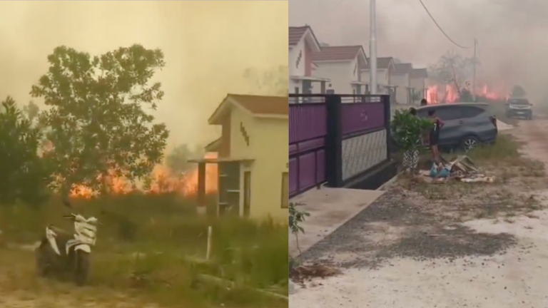 Indonesia – Land fires are dangerously approaching homes in the city of Palangkaraya, amid thick rising smoke and its spread to residential neighborhoods.