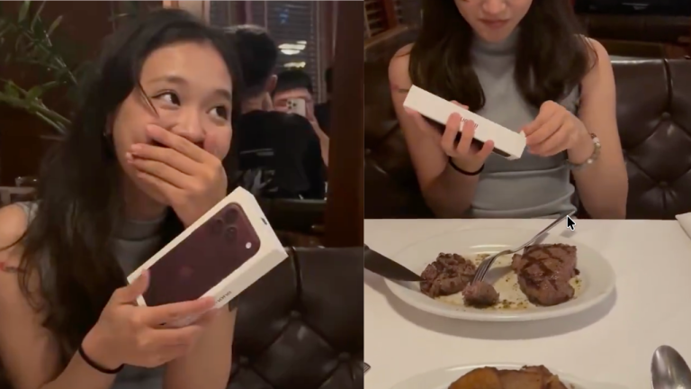 Forget the diamond ring, this man brought an iPhone 18 Pro Max to the dinner table to propose his girlfriend